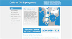 Desktop Screenshot of expunge-dui-california.org